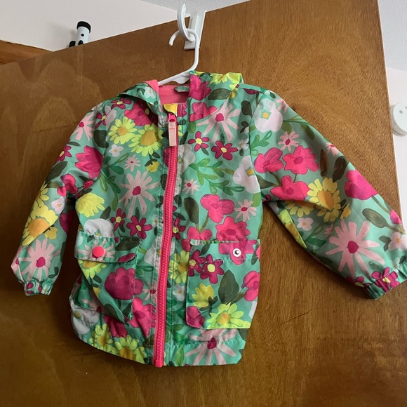 Toddler Girls Floral Windbreaker - Picture 1 of 2
